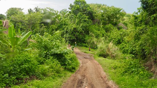 Teilweise hatten wir Mühe nicht stecken zu bleiben... trotz Allrad!