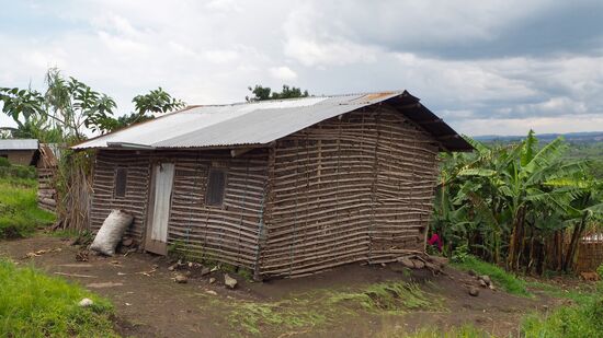 Typisches Lehmhaus am Land