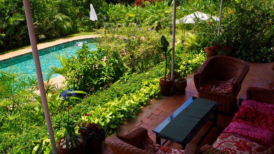 Unser Bungalow direkt am Pool - perfekt zum Chillen