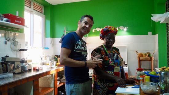 Allen und Roland bei der Arbeit... ich lass mich gerne bekochen 