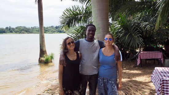 Sabine, Mishek und ich... die letzten Stunden gemeinsam 