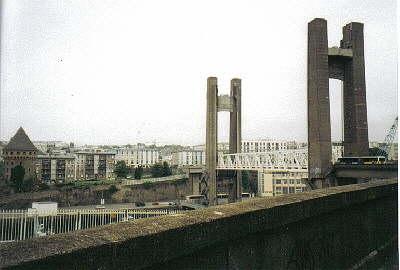 Bretagne - Hebebrücke von Brest