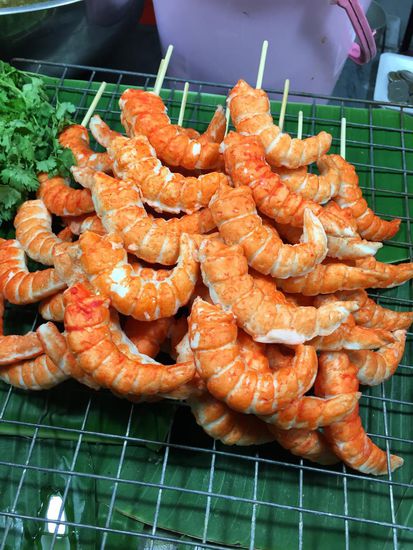 Sogar Tiger Prawns werden hier gefaked.