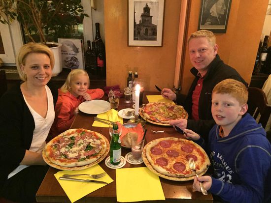Wirklich leckere Pizza im Ristorante Dante