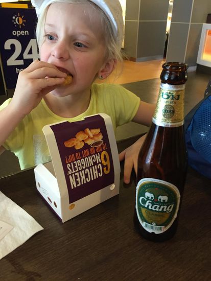 Auch für Pauline fand sich was Essbares ...