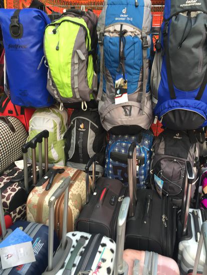 Auch Reisegepäck gibt´s ...