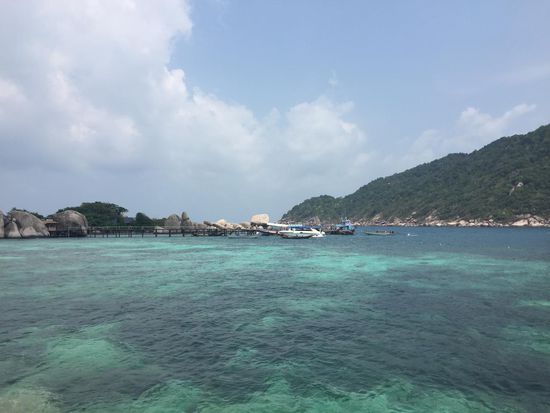 Das Meer um Nangyuan Island. Im Hintergrund Koh Tao