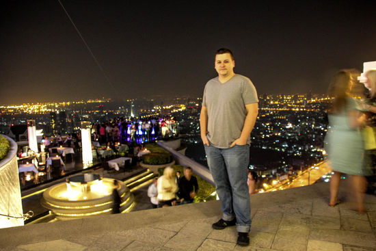 Gaunz Oben vor dem "Dome"