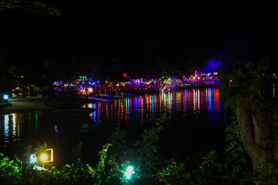 Von der Terasse unseres Bungalows aus