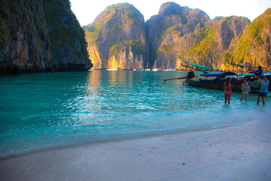 Maya Bay / Morgens bei Sonnenlicht mit Sicherheit noch viel schöner