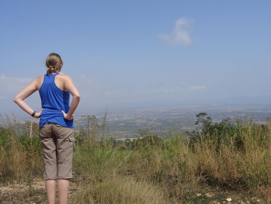 Weiter unten guter Blick über die Gegend