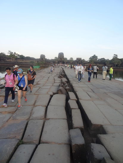 Erster Blick Richtung Angkor