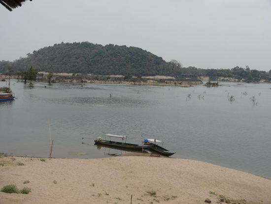 Ankunft mit Blick auf Laos