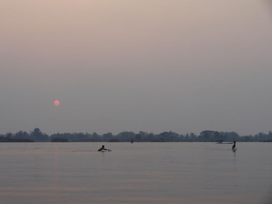 Ankunft zum Sonnenuntergang