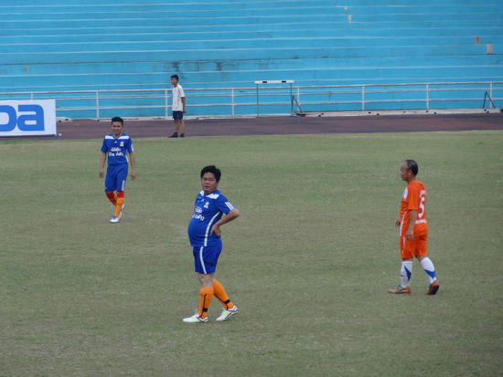 Fussballspiel im Nationalstadion - ich hoffe allerdings, dass das nicht die Nationalmannschaft war