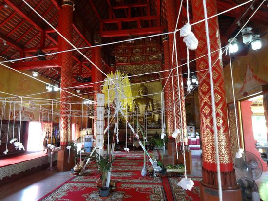 Fadenspiele in einem Tempel