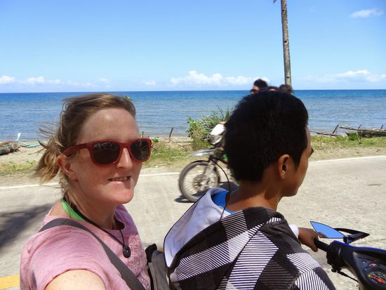 direkt an der Küste geht's entlang....