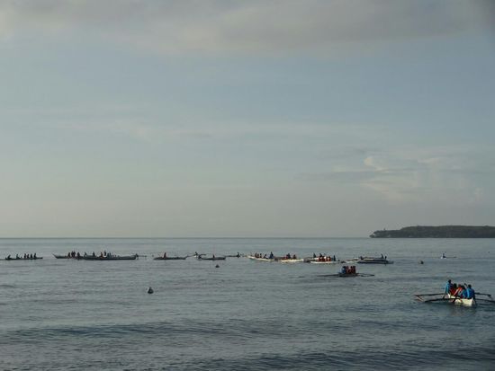 27 Boote zählten wir beim Frühstück...