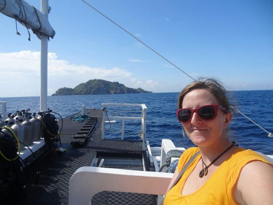 Kurs voraus auf Apo Island