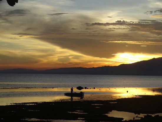 Sonnenuntergang, alle paar Minuten wechselt hier das Aussehen...
