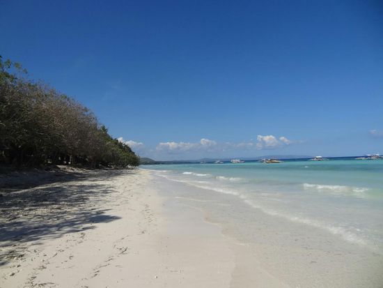 Am Dumaluan Beach auf Panglao - ein Abschnitt ganz für mich allein