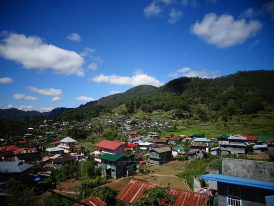 Sagada von meinem Balkon in der endgültigen Unterkunft