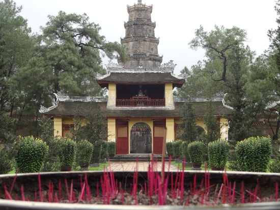 Thien Mu Pagode - der erste Mopedstop,  auf Anhieb gefunden