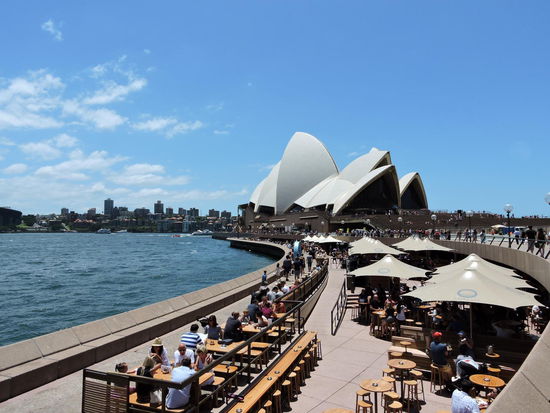 Viele Restaurants - mit Blick auf die Oper