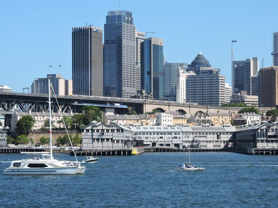 Blick auf the Rocks..