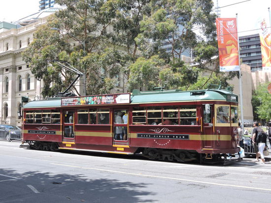 Die berühmte alte Tram