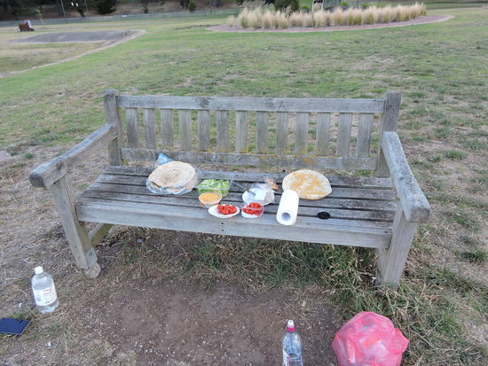 Improvisiertes Abendessen