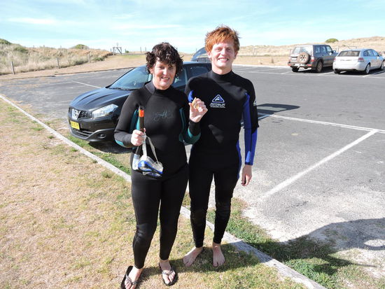 Sind trotz Neoprenanzug total durchgefroren