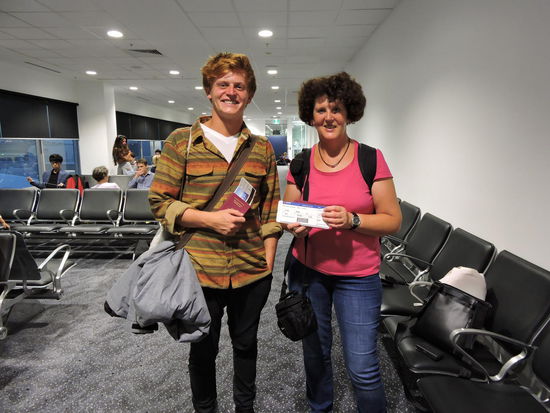 Wir sind startklar für den Rückflug....