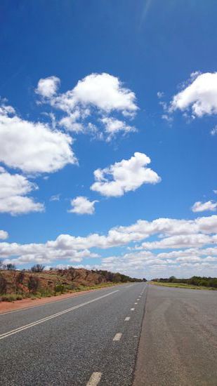 Stuart Highway  immer geradeaus