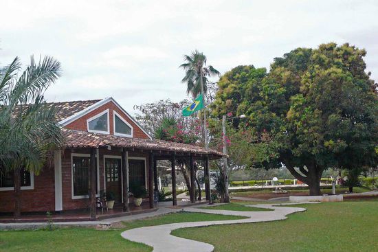 Eingangsbereich der Pousada Piuval.