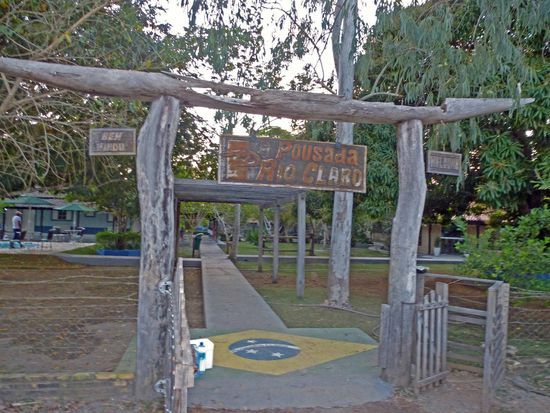 Eingangsbereich der Pousada Rio Claro.