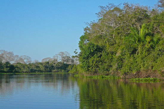 Wir genießen in vollen Zügen die traumhaft schöne Flusslandschaft.