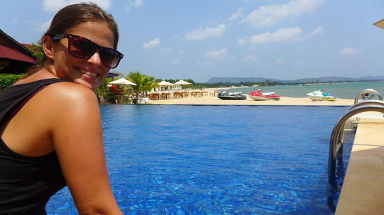 Das zweite Resort hatte es ebenfalls in sich. Hier durften wir den Pool umsonst nutzen 