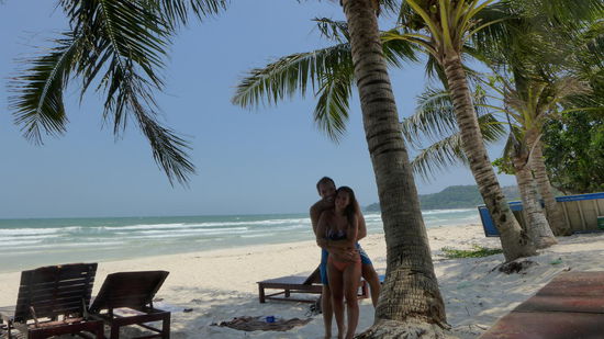 Für die Liege muss man zahlen...ok, dann legen wir uns halt dazwischen 