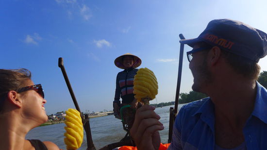 Für gesunde Abwechslung wurde ebenfalls gesorgt (Kerstin mag ja keine Ananas, aus Anstand sprang sie aber über ihren Schatten und aß sie  )