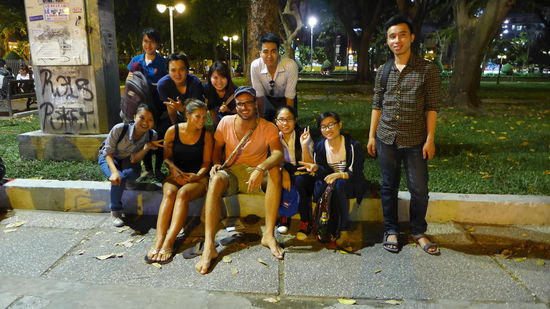 Vietnamesische Studenten - freundliche, interessierte, intelligente und lustige Leute auf einem Haufen 