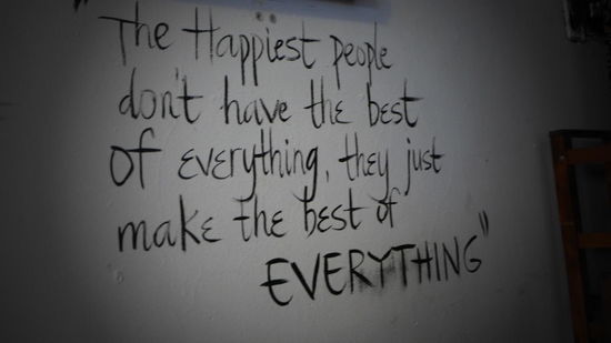 Ein sehr wahrer Spruch! Gefunden beim Frühstück im Backpacker Hostel.