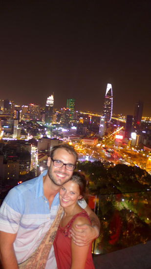 Der Ausblick auf ganz Saigon war es aber definitiv wert!