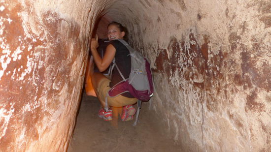 Selbst der Touri-Tunnel zwingt den europäischen laufenden Meter in die Knie.