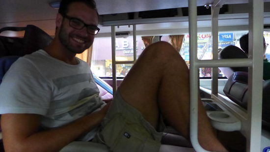 Zum Glück konnte man den Sitz verstellen 