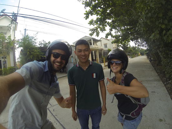 Da hat er sich die Tränen gerade verdrückt.
Goodbye Hoi An!