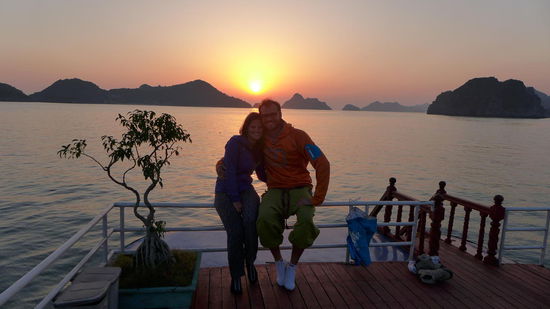 ... Und ein herrliches Ende unserer Bootsfahrt. 