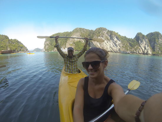 Nach so viel passiven Genuss tut so eine Paddeltour ganz gut.... 