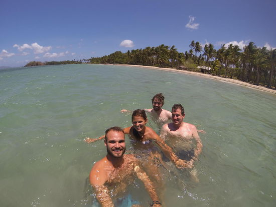 Bevor es weiterging, noch schnell ins ,,kühle" Nass 