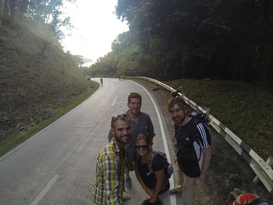 Der wohl schönste Teil unserer Rollerstrecke während des Sonnenuntergangs